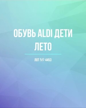 Купить Обувь ALDI дети лето#10 кг, ЛОТ №4453 оптом в Салехарде и Ямало-Ненецком АО