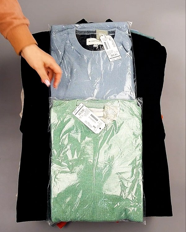 Фотография  573 - Джемпера легкие мужские TOM TAILOR 124#8,7 кг, ЛОТ №7606 оптом в Салехарде и Ямало-Ненецком АО