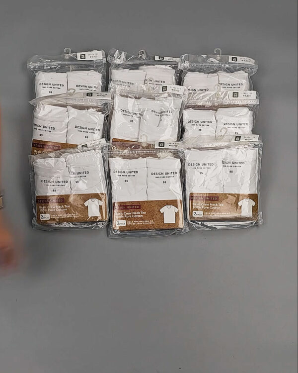 Фотография  175 - Футболка белая муж Корея 085#5 кг оптом в Салехарде и Ямало-Ненецком АО