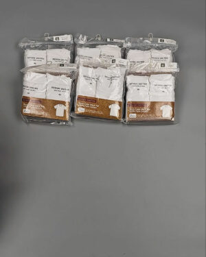 Фотография  341 - Футболка белая муж Корея 085#5 кг оптом в Салехарде и Ямало-Ненецком АО